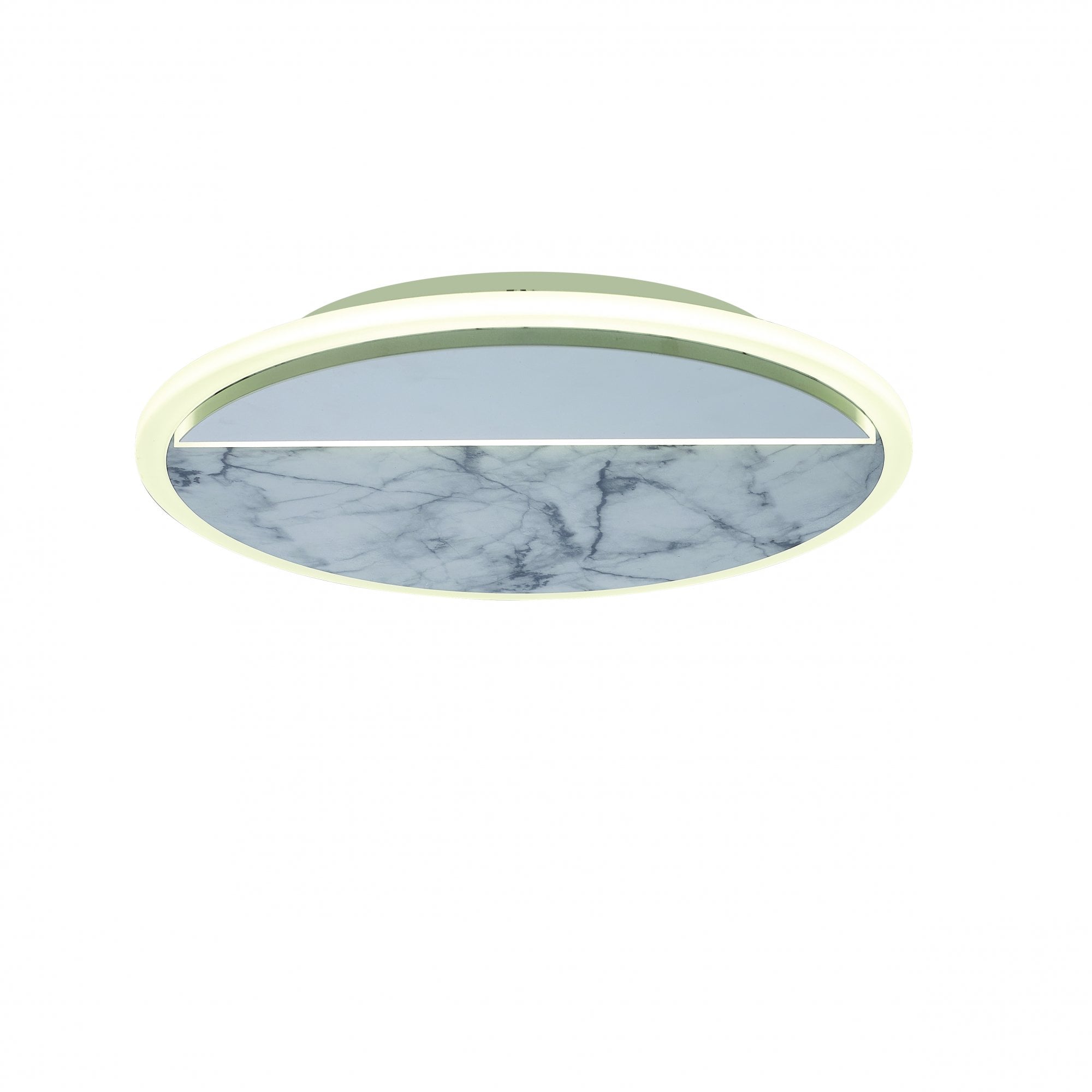 M8507 Marmol LED Ceiling Round White Marble/White