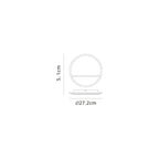 M8507 Marmol LED Ceiling Round White Marble/White