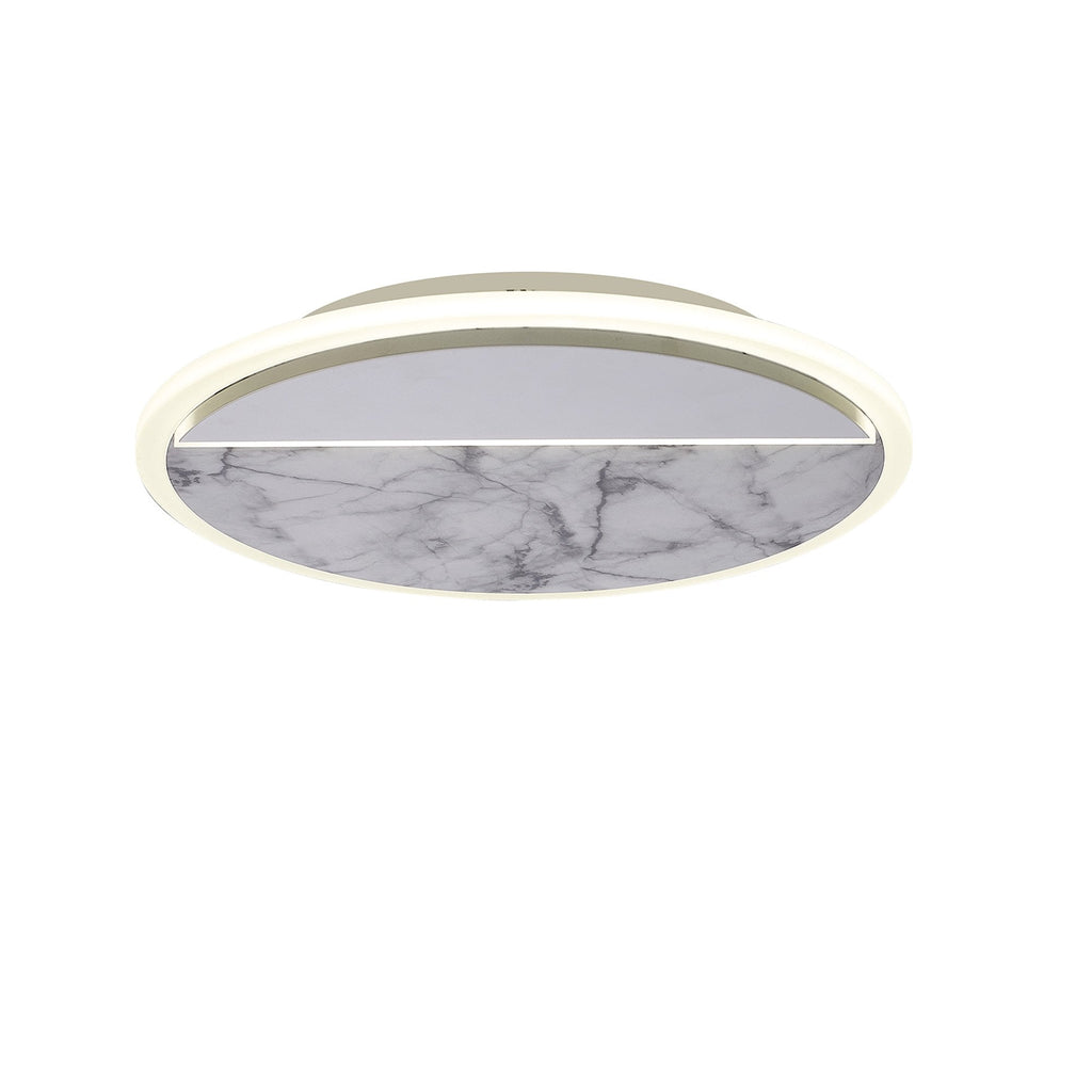 M8507 Marmol LED Ceiling Round White Marble/White