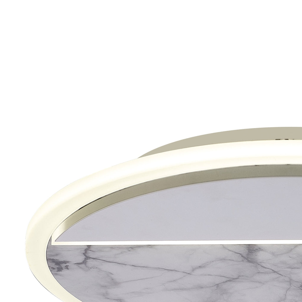 M8507 Marmol LED Ceiling Round White Marble/White