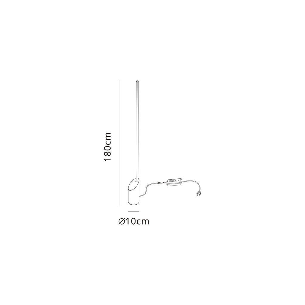 M8512 Marmol LED Floor Lamp White Marble/White