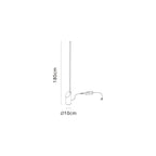 M8512 Marmol LED Floor Lamp White Marble/White