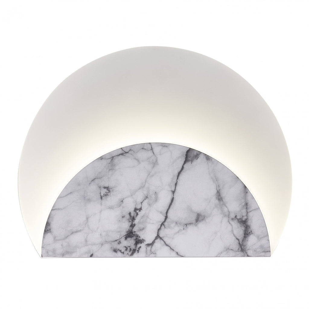 M8503 Marmol LED Wall Lamp Layered White Marble/White