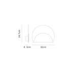 M8503 Marmol LED Wall Lamp Layered White Marble/White