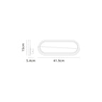 M8502 Marmol LED Wall Lamp Oval White Marble/White