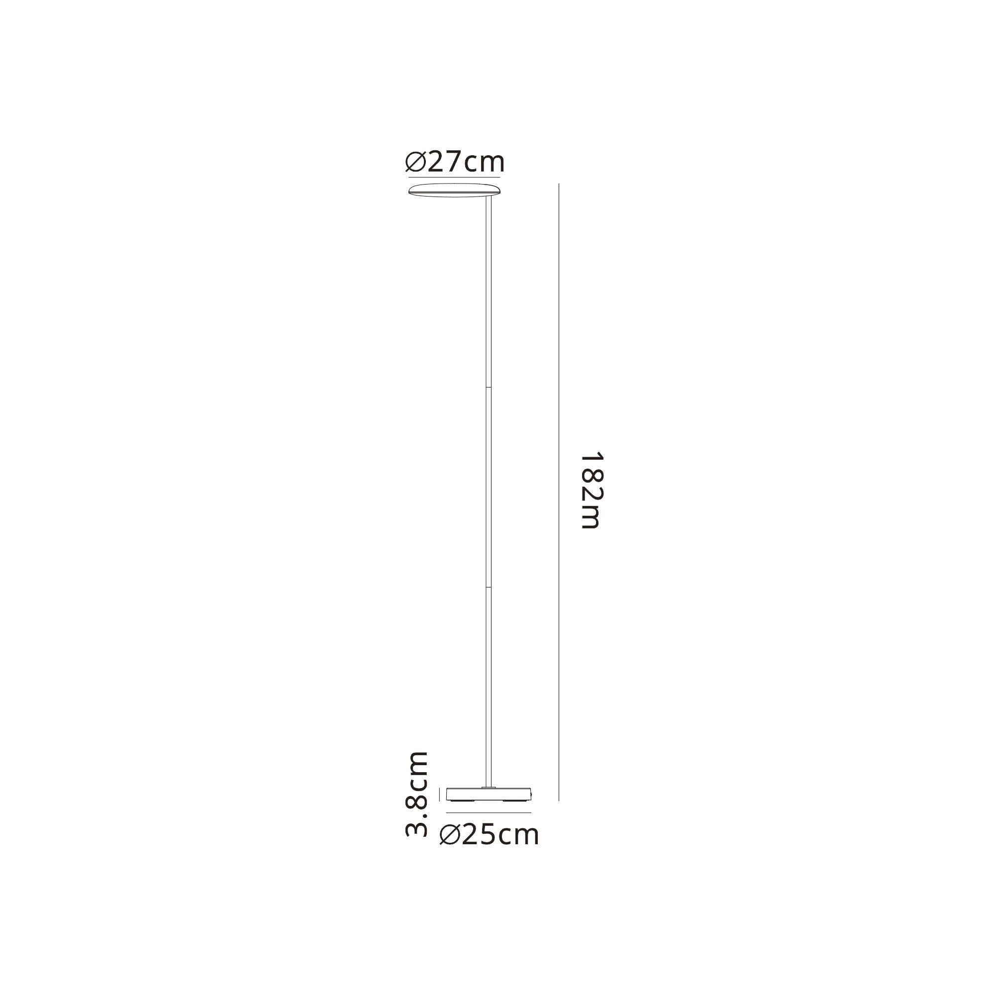 M8510 Nassau LED Floor Lamp 182cm White