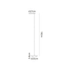 M8511 Nassau LED Floor Lamp 182cm Black