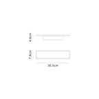 M8496 Nelson LED Wall Light Black