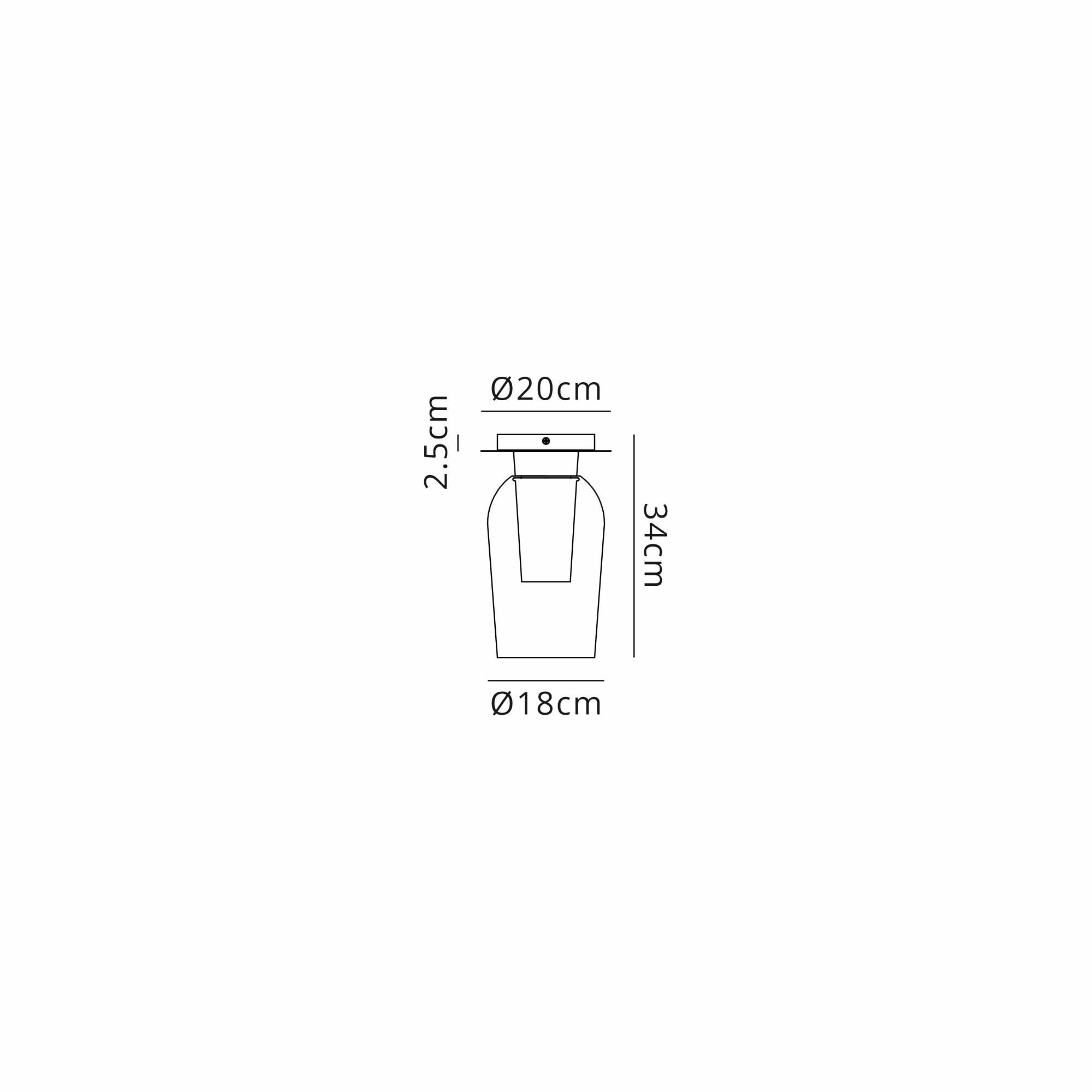 M8399 Nora 1 Light Semi Ceiling Gold/White/Clear Glass With Frosted Inner