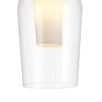 M8399 Nora 1 Light Semi Ceiling Gold/White/Clear Glass With Frosted Inner