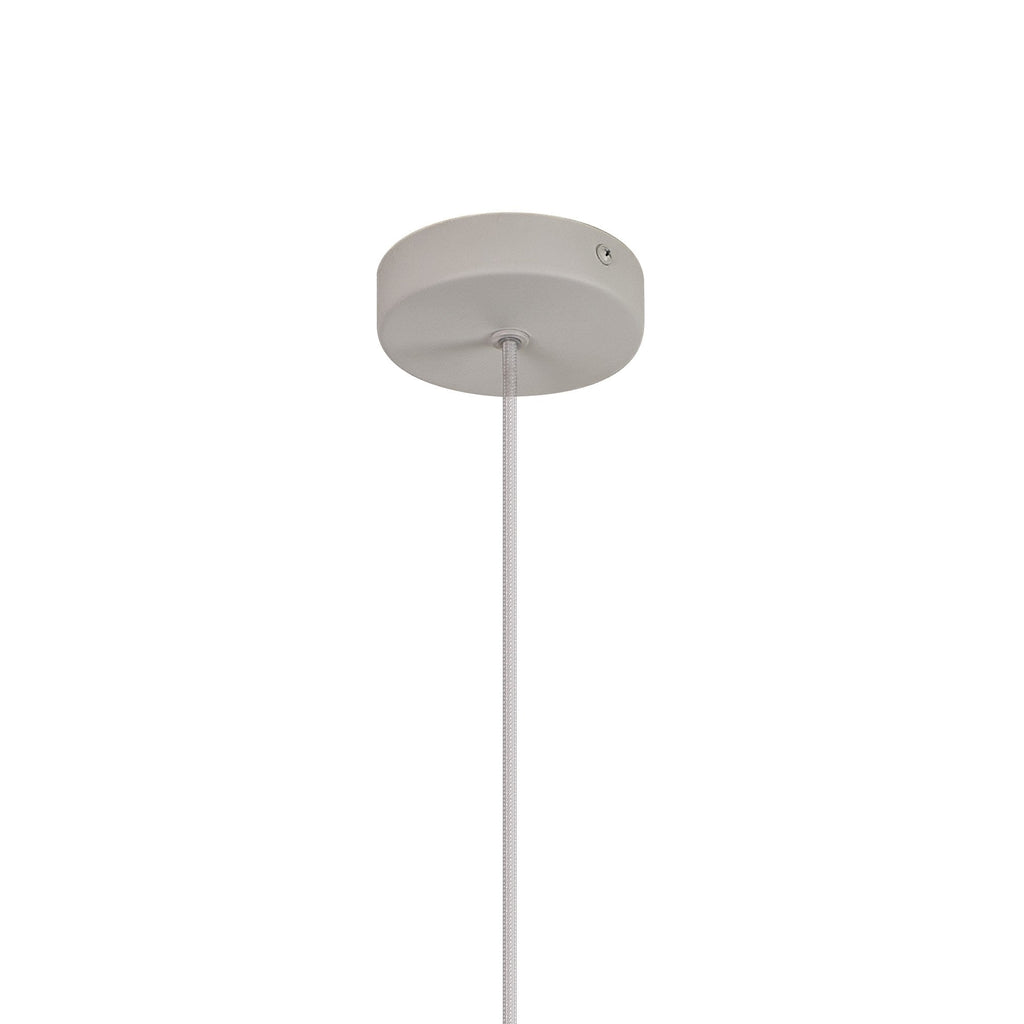 M8278 Nora Single Pendant White/Wood/Clear Glass With Frosted Inner