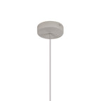 M8278 Nora Single Pendant White/Wood/Clear Glass With Frosted Inner