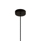 M8286 Nora Single Pendant Black/Black Marble/Chrome Glass With Frosted Inner
