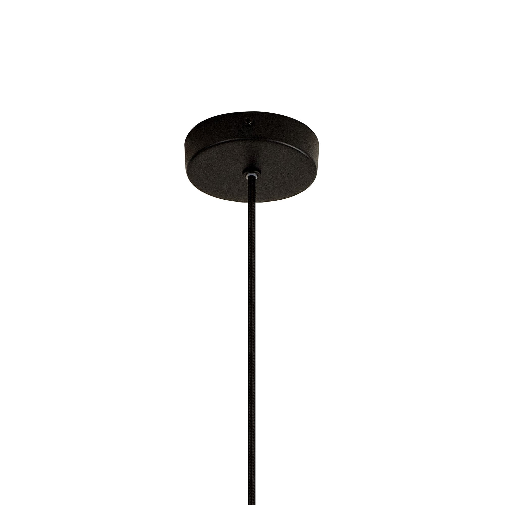 M8286 Nora Single Pendant Black/Black Marble/Chrome Glass With Frosted Inner
