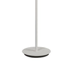 M8282 Nora Floor Lamp White/Wood/Clear Glass With Frosted Inner
