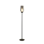 M8290 Nora Floor Lamp Black/Black Marble/Chrome Glass With Frosted Inner