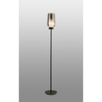 M8290 Nora Floor Lamp Black/Black Marble/Chrome Glass With Frosted Inner