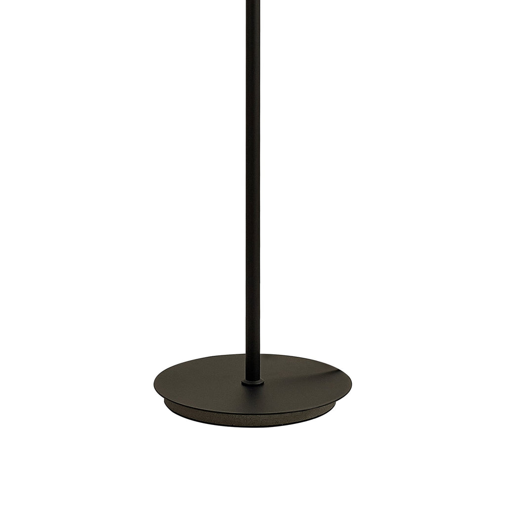 M8290 Nora Floor Lamp Black/Black Marble/Chrome Glass With Frosted Inner