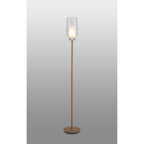 M8402 Nora Floor Lamp Gold/White/Clear Glass With Frosted Inner
