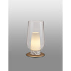 M8401 Nora Table Lamp Gold/White/Clear Glass With Frosted Inner