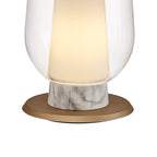 M8401 Nora Table Lamp Gold/White/Clear Glass With Frosted Inner