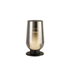 M8289 Nora Table Lamp Black/Black Marble/Chrome Glass With Frosted Inner