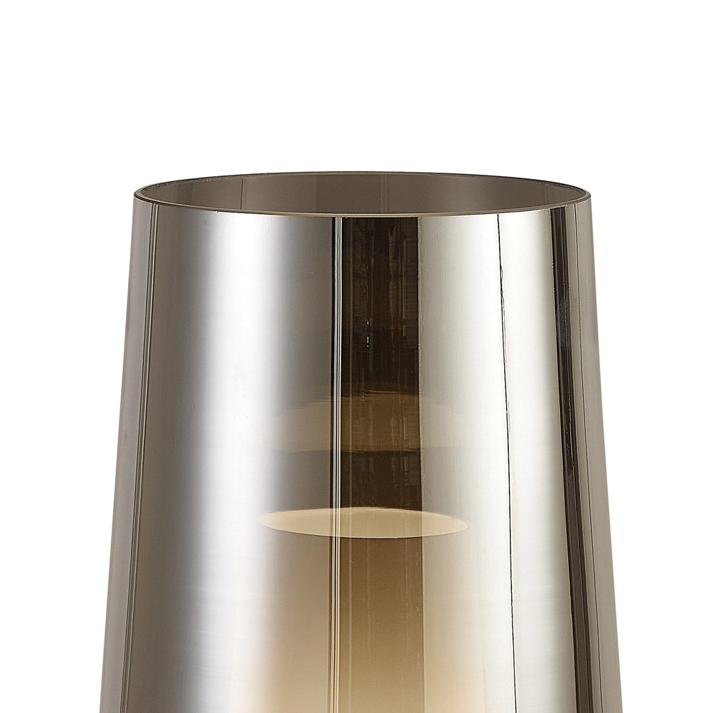 M8289 Nora Table Lamp Black/Black Marble/Chrome Glass With Frosted Inner