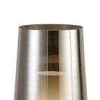 M8289 Nora Table Lamp Black/Black Marble/Chrome Glass With Frosted Inner