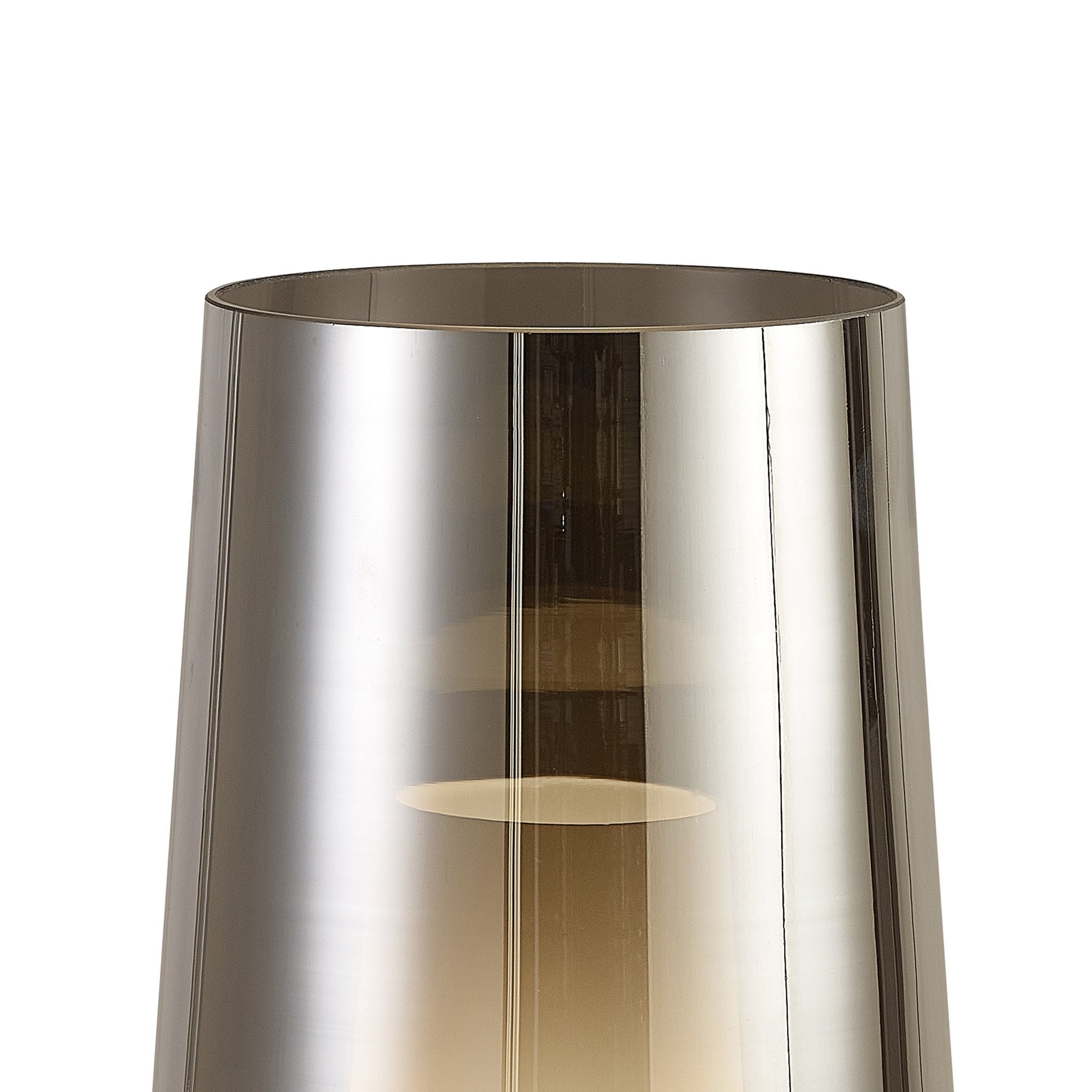 M8289 Nora Table Lamp Black/Black Marble/Chrome Glass With Frosted Inner