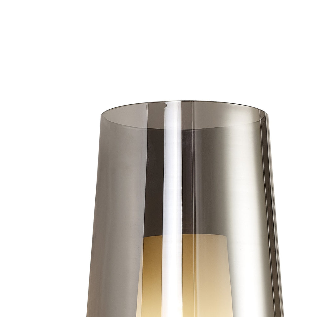 M8288 Nora Wall Lamp Black/Black Marble/Chrome Glass With Frosted Inner