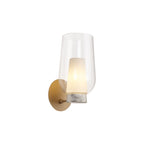 M8400 Nora Wall Lamp Gold/White/Clear Glass With Frosted Inner