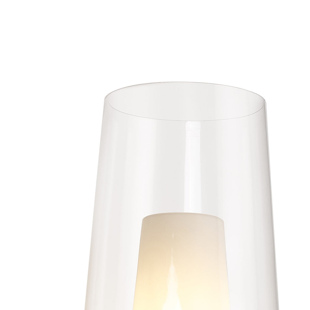 M8400 Nora Wall Lamp Gold/White/Clear Glass With Frosted Inner