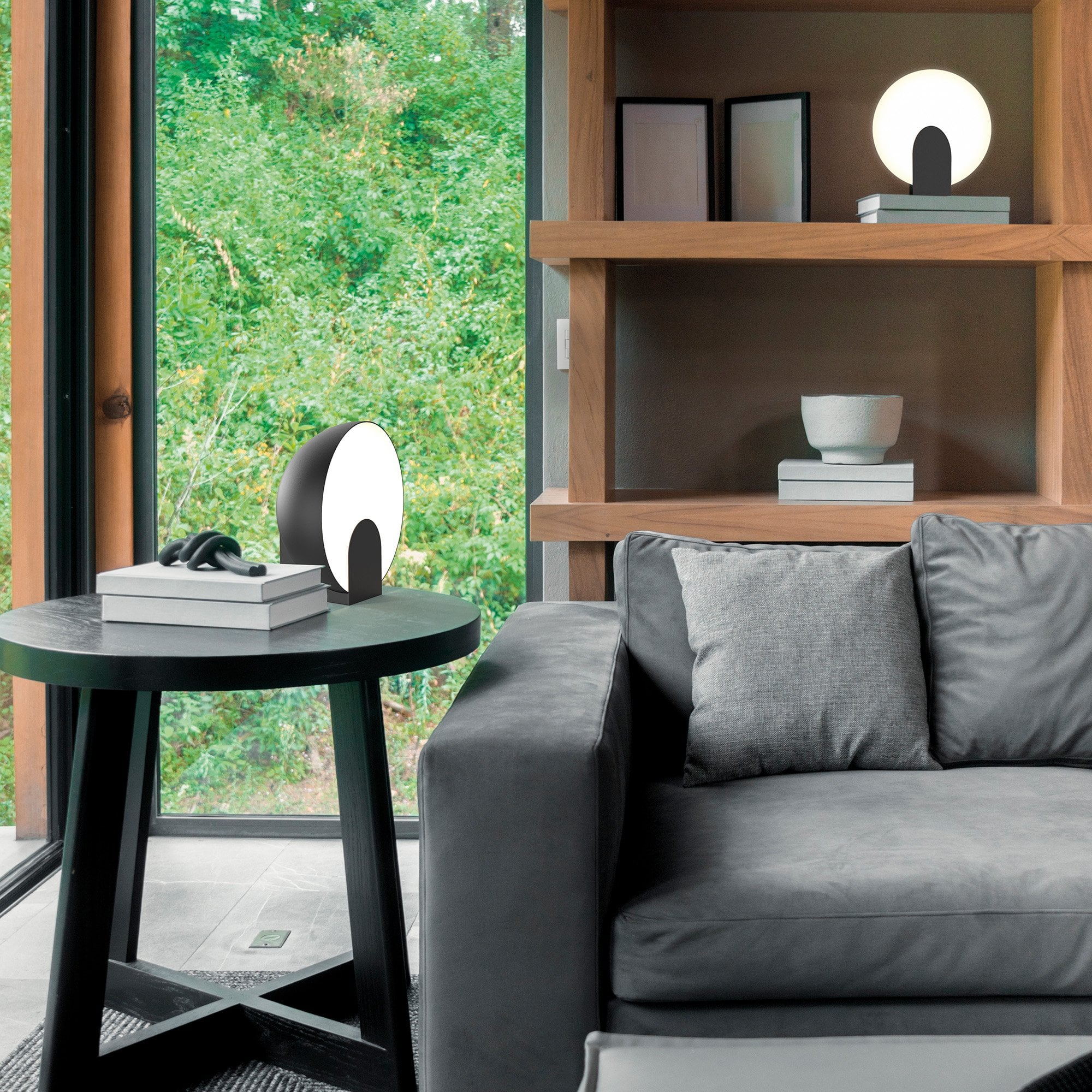 M8431 Oculo 30cm LED Table Lamp Black