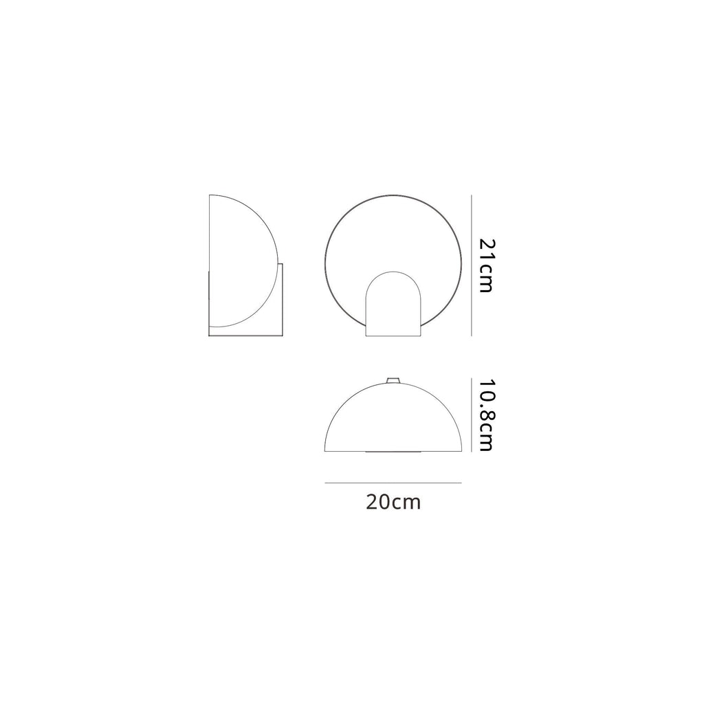 M8591 Oculo 20cm LED Wall Lamp Satin Gold