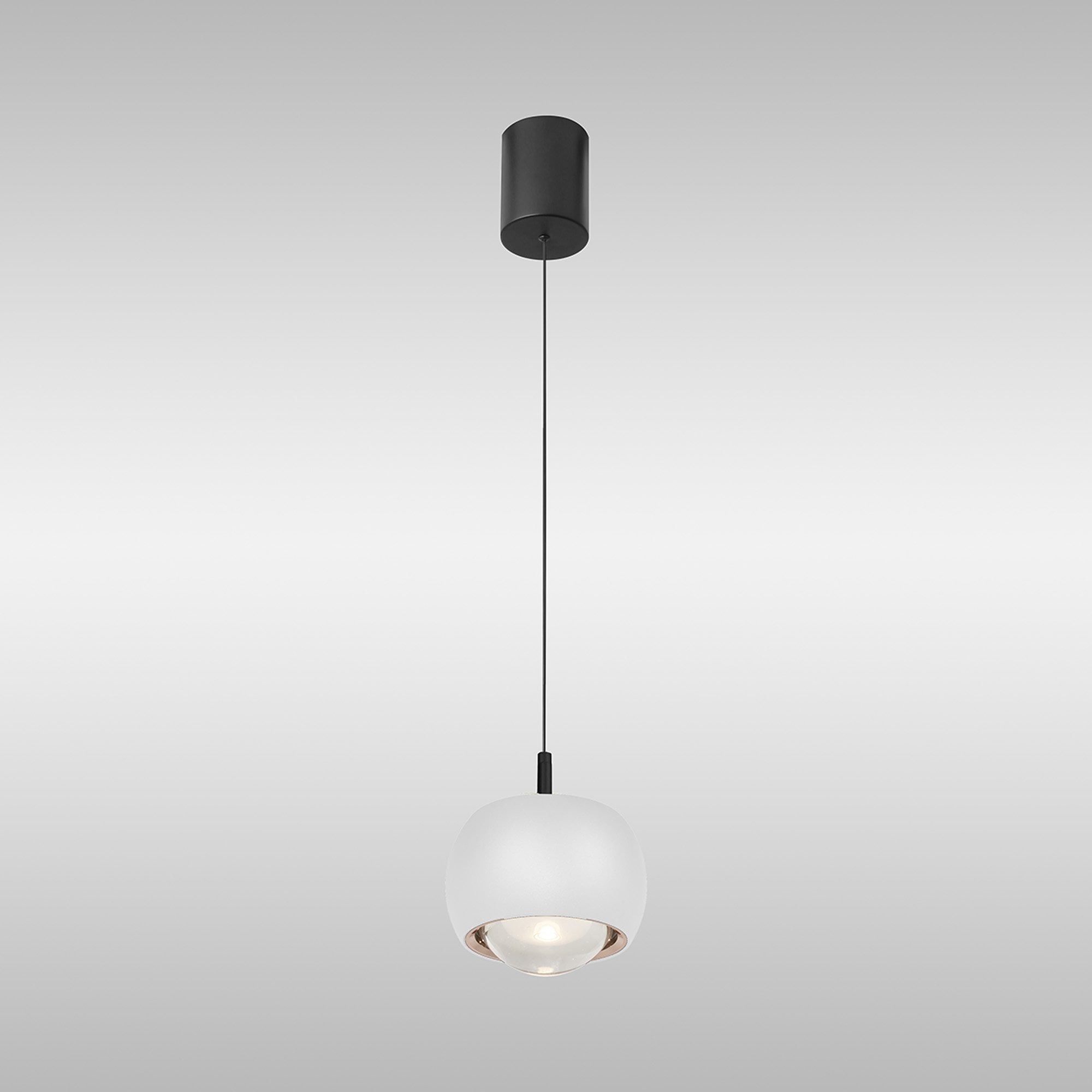 M8405 Roller Rise And Fall LED Pendant White/Black
