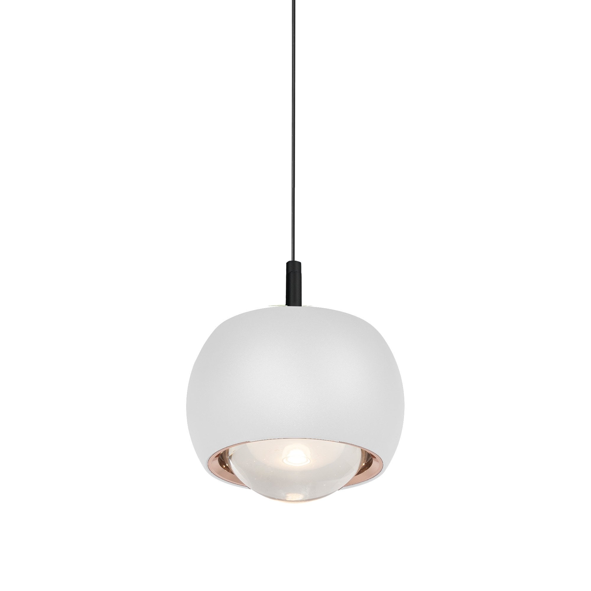 M8405 Roller Rise And Fall LED Pendant White/Black