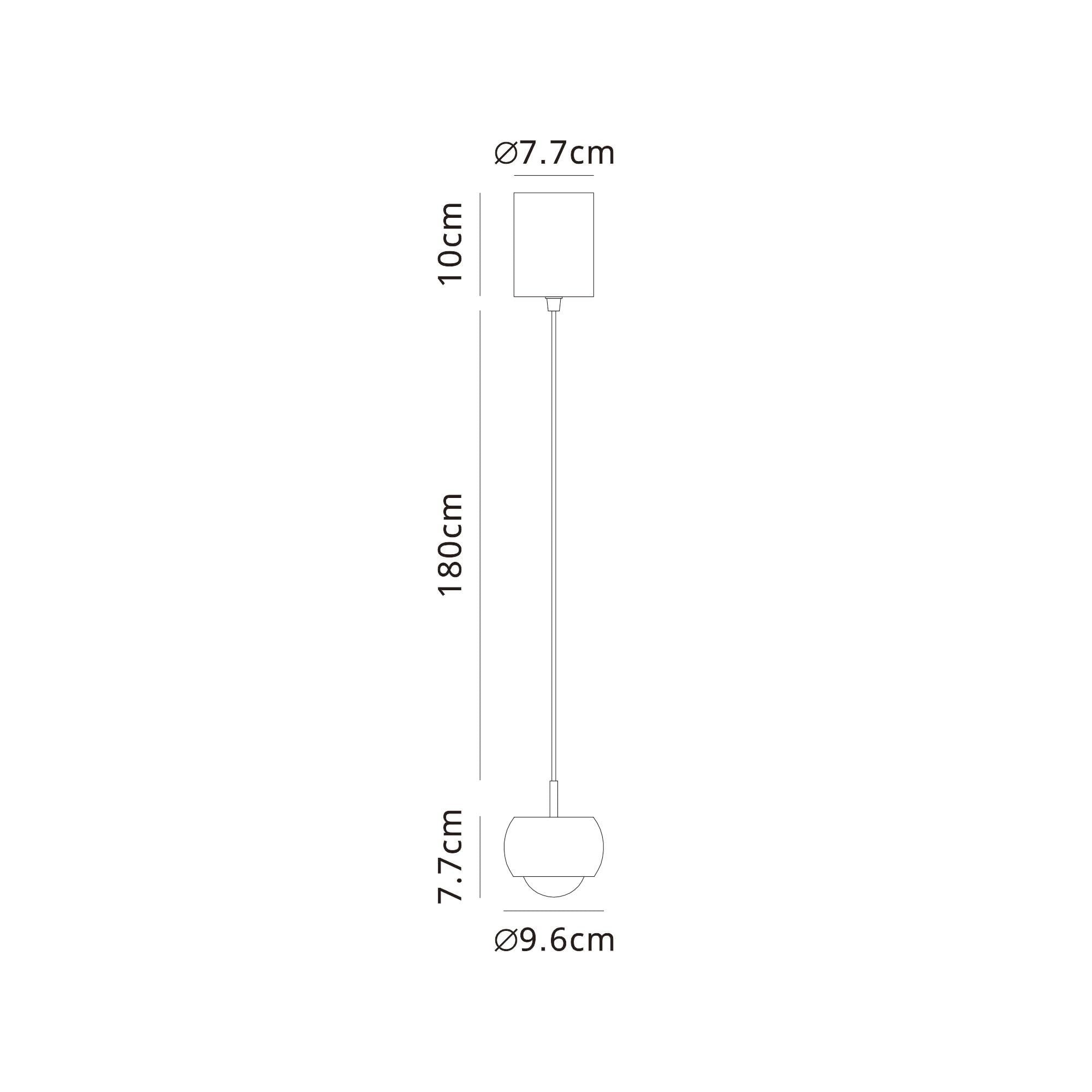 M8406 Roller Rise And Fall LED Pendant Black (S)