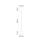 M8407 Roller Rise And Fall LED Pendant Chrome/Black