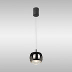 M8407 Roller Rise And Fall LED Pendant Chrome/Black