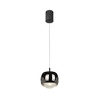 M8407 Roller Rise And Fall LED Pendant Chrome/Black