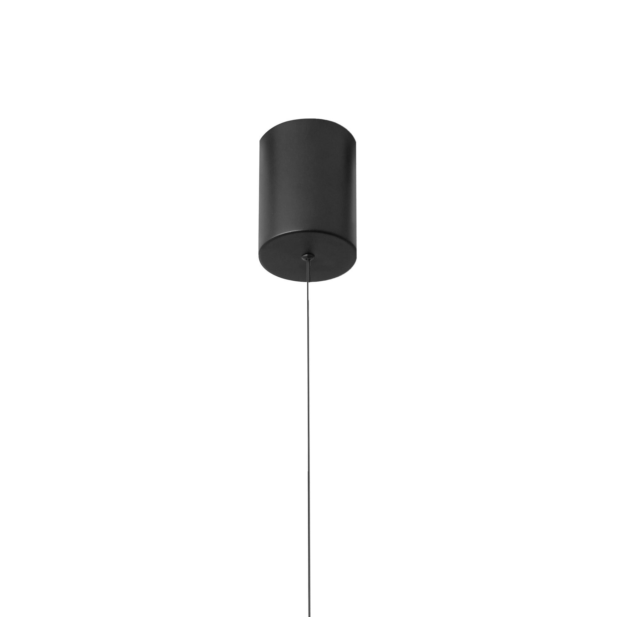 M8407 Roller Rise And Fall LED Pendant Chrome/Black