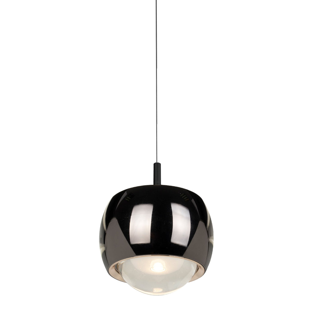 M8407 Roller Rise And Fall LED Pendant Chrome/Black