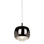 M8407 Roller Rise And Fall LED Pendant Chrome/Black
