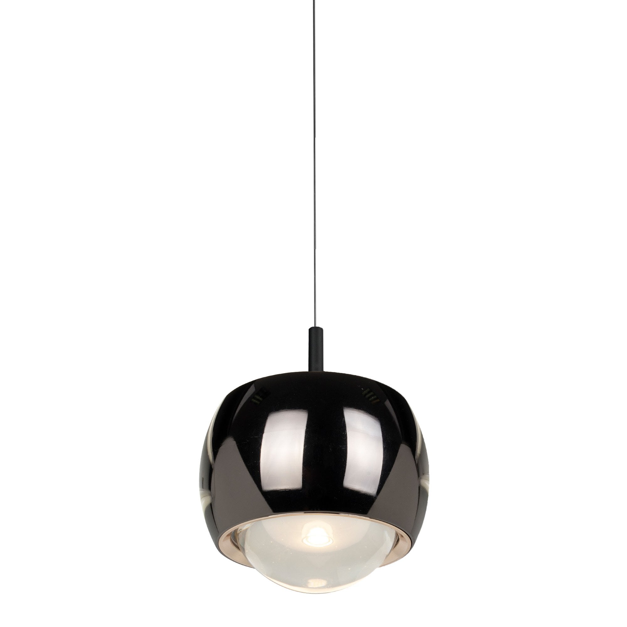 M8407 Roller Rise And Fall LED Pendant Chrome/Black