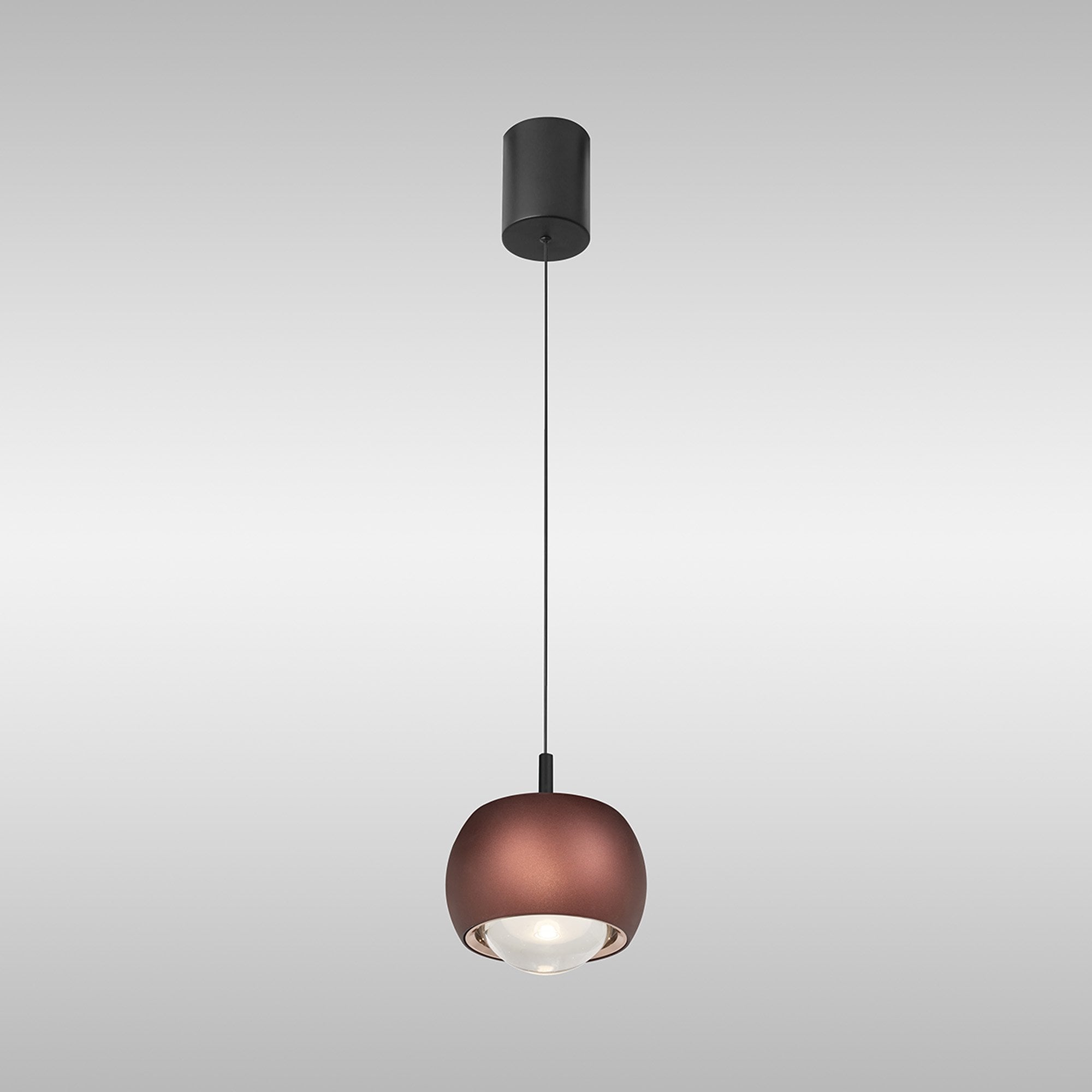 M8408 Roller Rise And Fall LED Pendant Coffee/Black