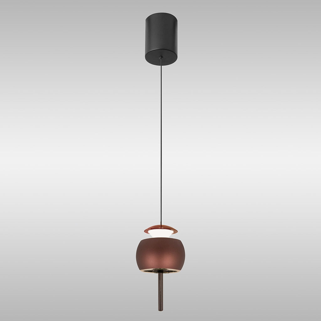 M8411 Roller Rise And Fall LED Pendant Coffee/Black