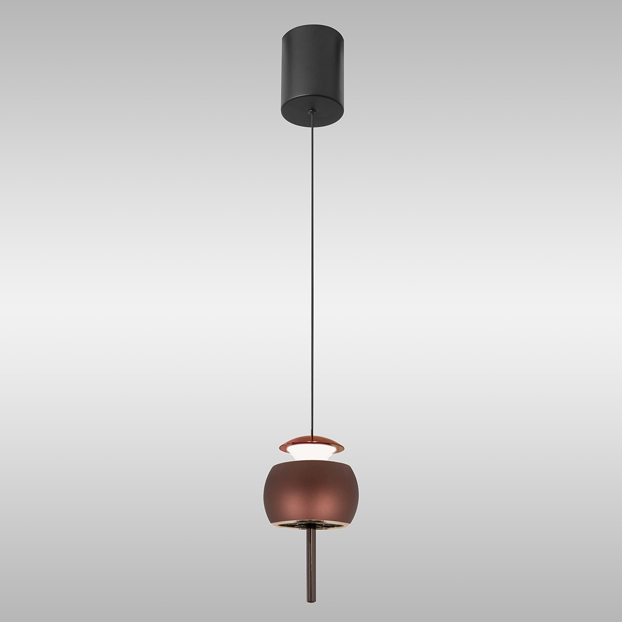 M8411 Roller Rise And Fall LED Pendant Coffee/Black