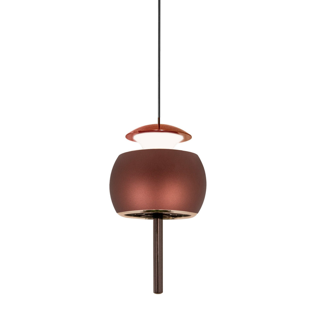 M8411 Roller Rise And Fall LED Pendant Coffee/Black
