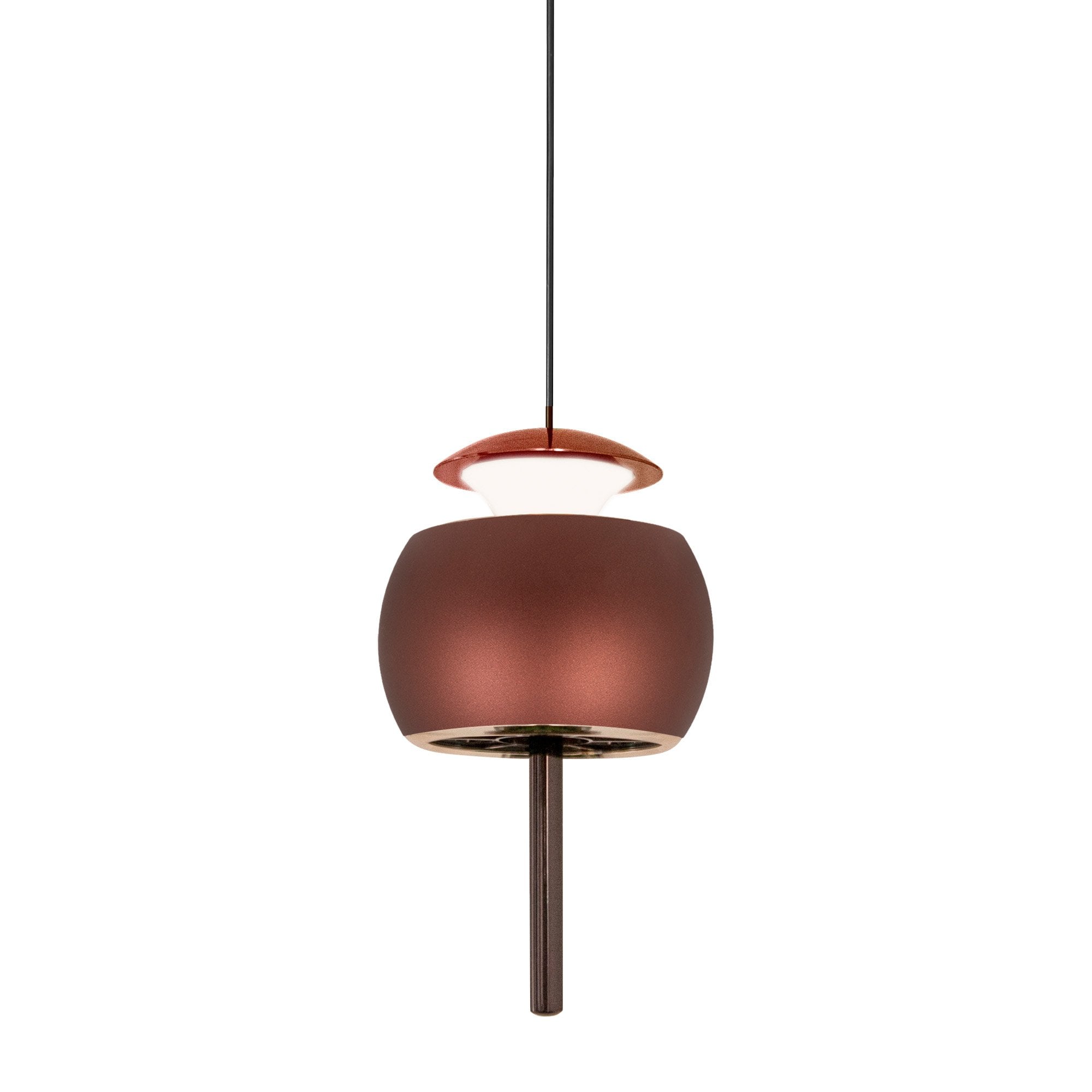 M8411 Roller Rise And Fall LED Pendant Coffee/Black