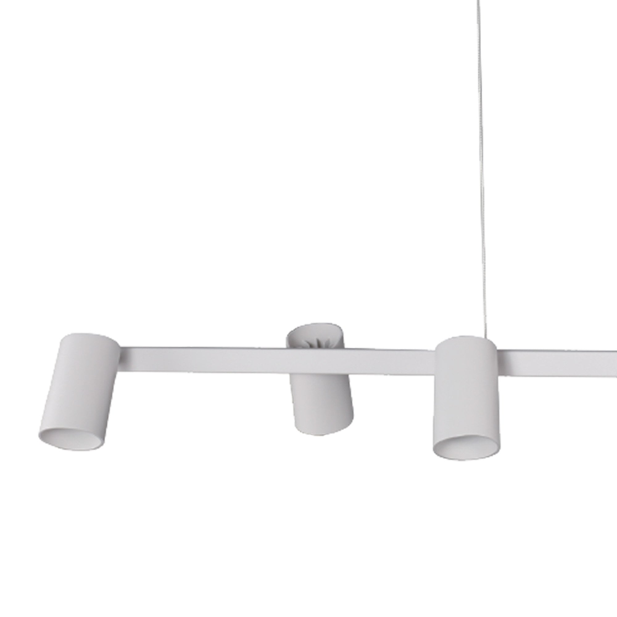 M8297 Sal 6 Light Linear Pendant Spotlight Matt White